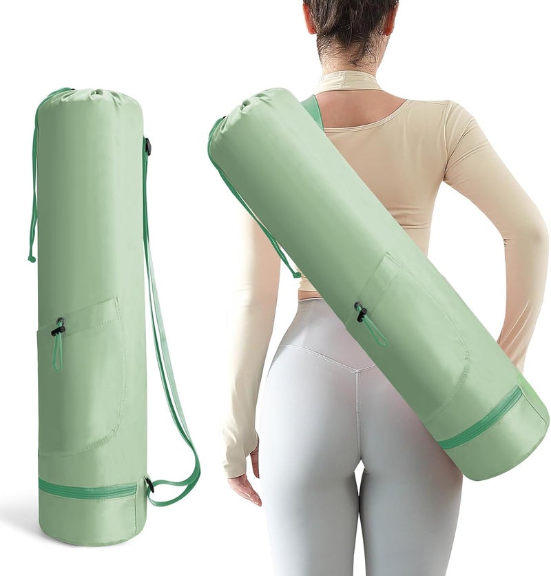 Zmarthumb Yoga Mat Bag, Yoga Bag with Adjustable Strap and Pockets for Women & Men, Lightweight Carrier for Yoga, Workout, Outdoor Use - Image 1